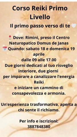 REIKI I LIVELLO